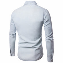 Mens Casual Long Sleeve Shirt Business Slim Fit Shirt - Billy Rupert