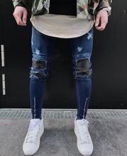 Ripped Blue Skinny Jeans - Billy Rupert