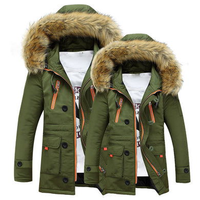 Warm Winter Hooded Fur Jacket - Billy Rupert