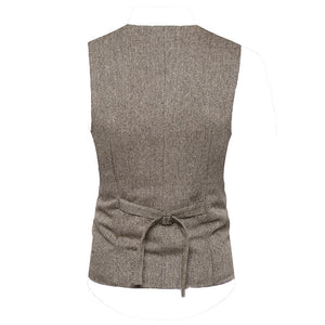 Tweed Double Breasted Vest - Billy Rupert